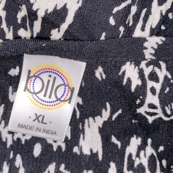 Bila black boho top size XLarge - Picture 4 of 6